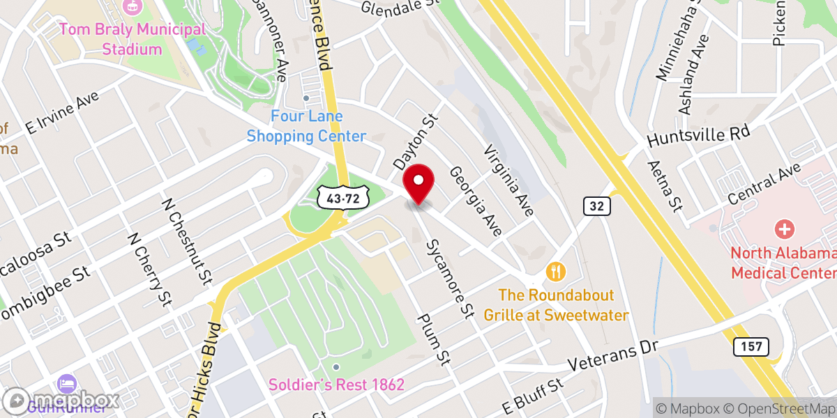 Map showing location of Legacy in Lives Ministry