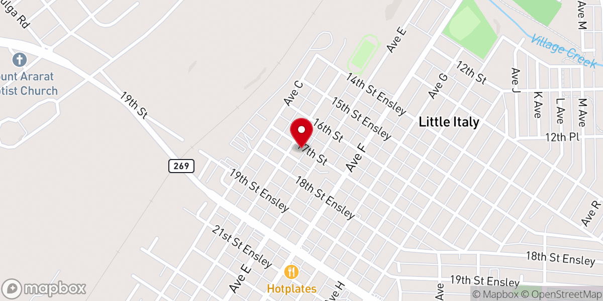 Map showing location of Western Mental Health Center