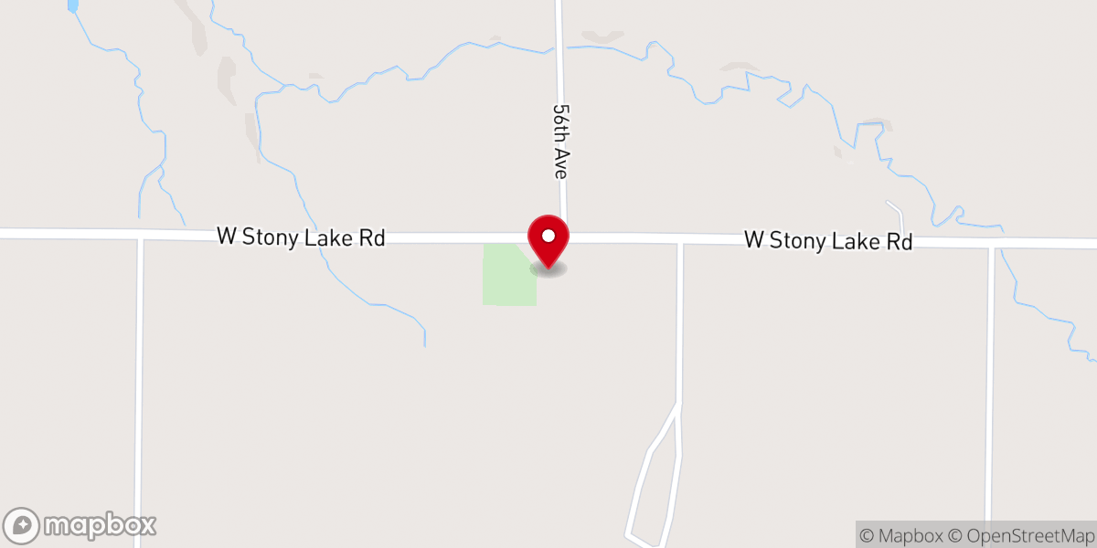 Map showing location of Trinity Lutheran Church - Food Pantry