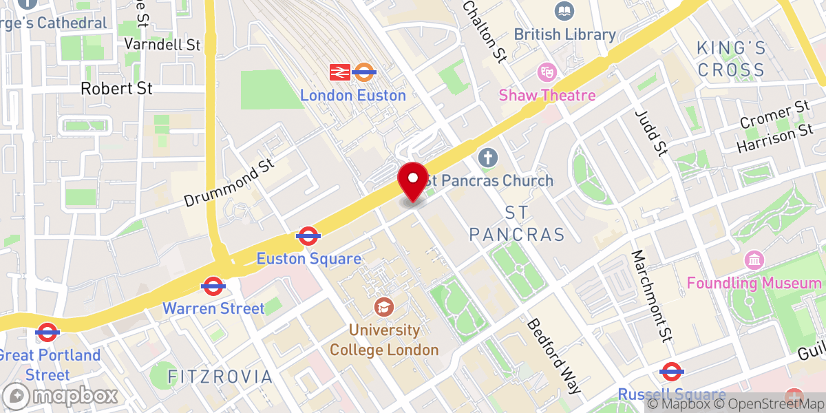 Map showing location of The Religious Society of Friends