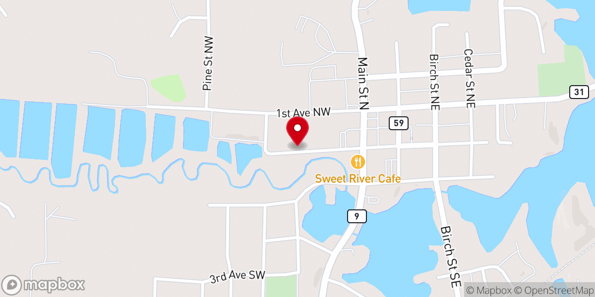 Map showing location of Day Ducks