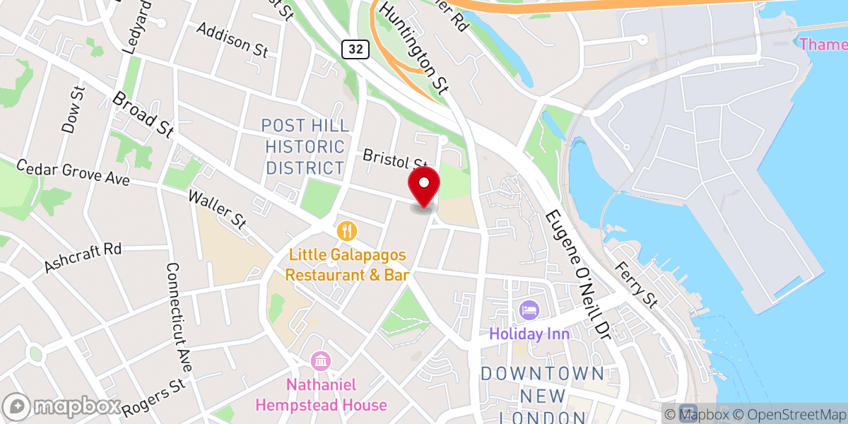 Map showing location of Annunciation Chapel