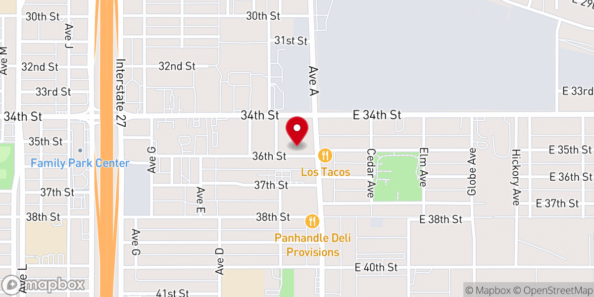Map showing location of Praise Center Ministries