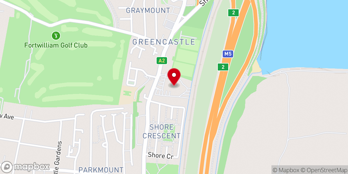Map showing location of Whitewell Metropolitan Tabernacle Belfast