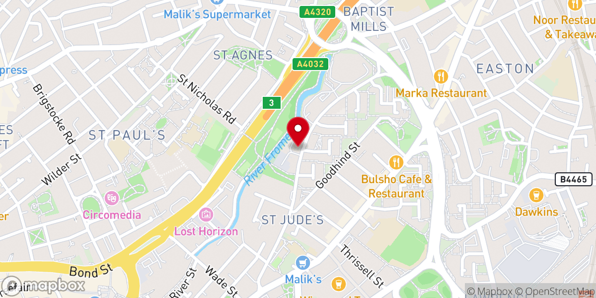 Map showing location of Clifton Catholic Diocese - Alexander House