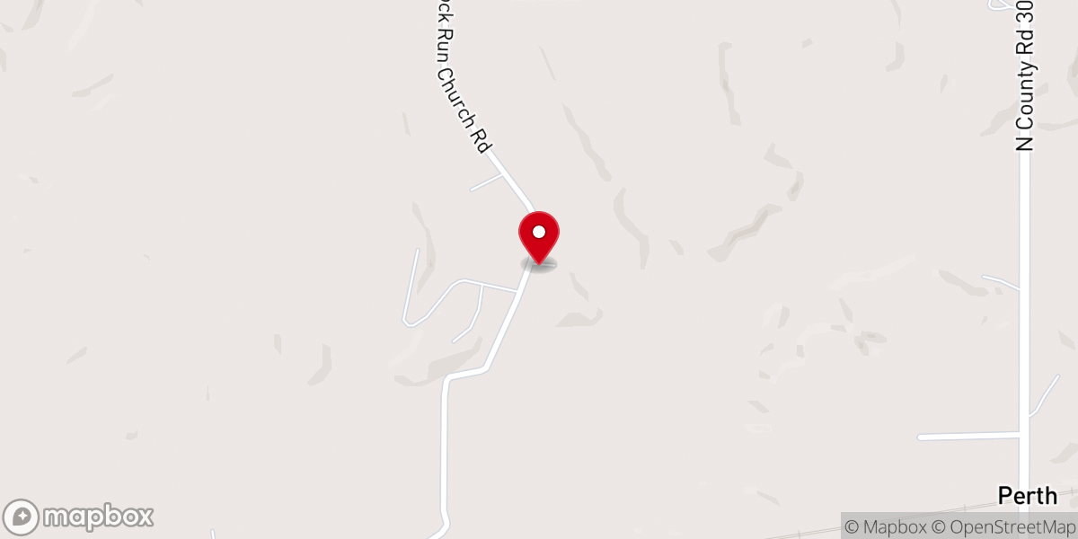 Map showing location of Rock Run Church