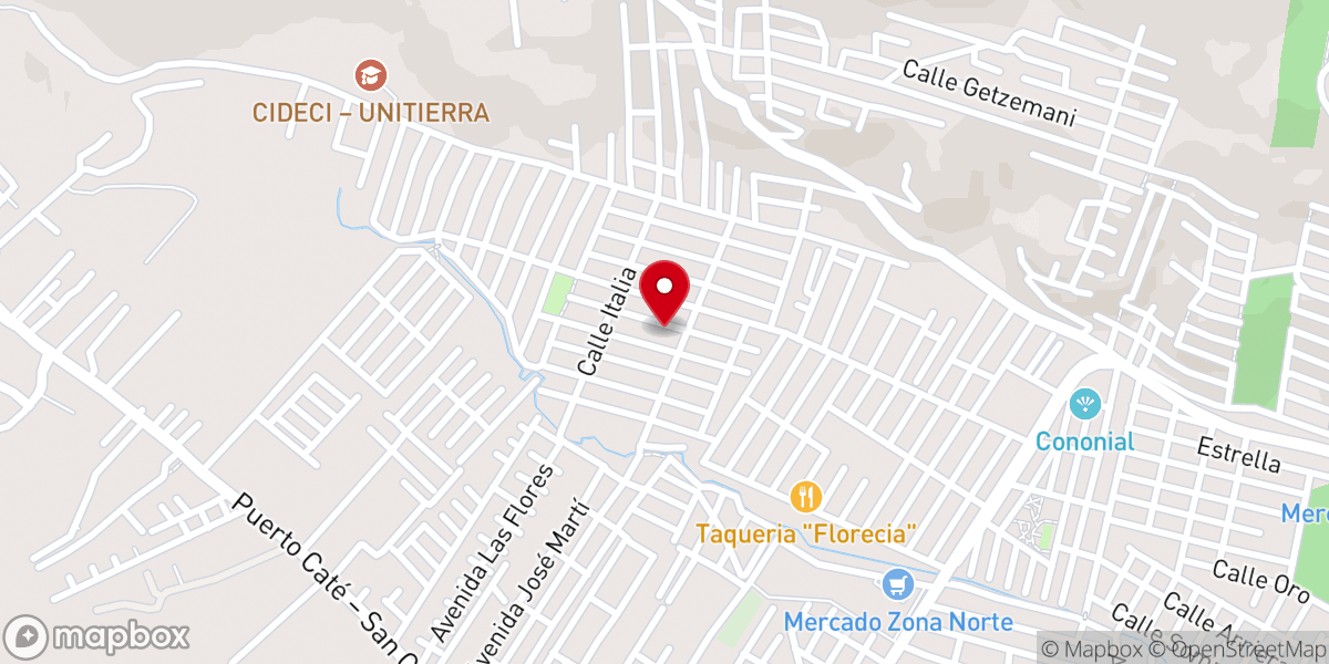 Map showing location of Iglesia Católica Jesus Es El Camino