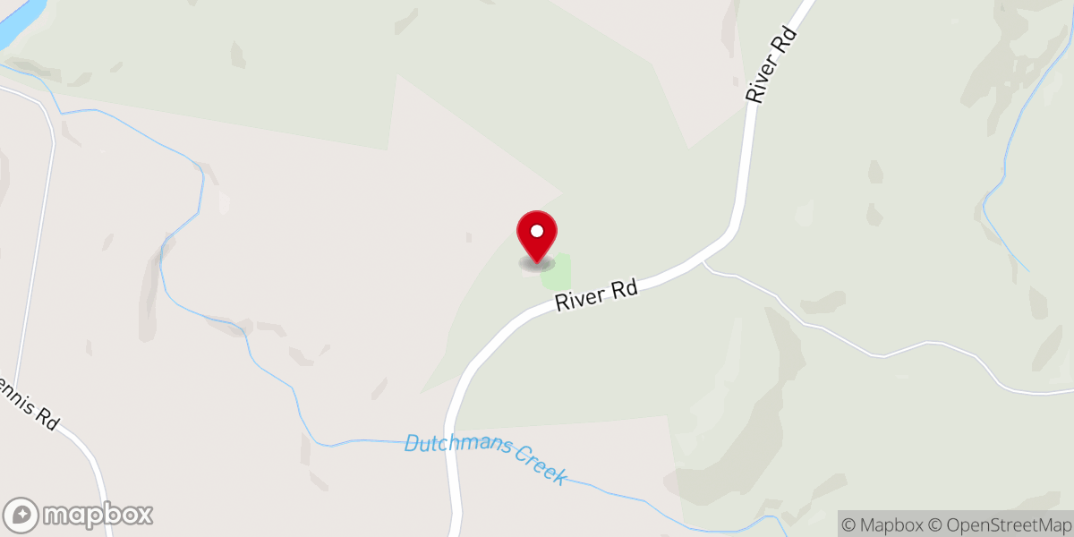 Map showing location of Prospect Baptist Church