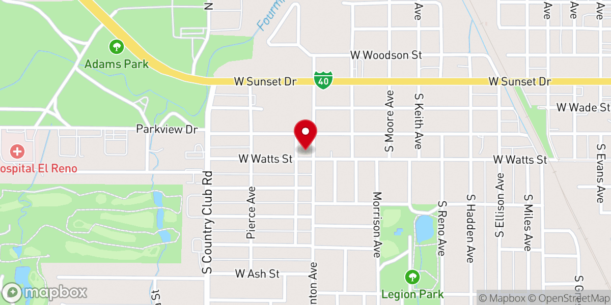 Map showing location of Fresh Anointing Church