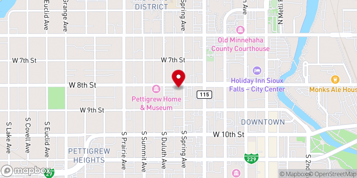 Map showing location of Living Faith Christian Fellowship