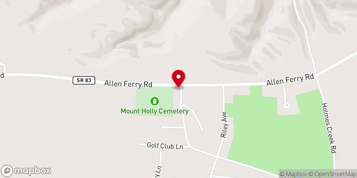 Map showing location of Elizabeth Chapel Baptist Church
