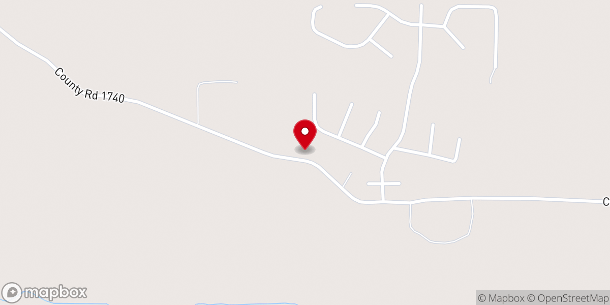 Map showing location of Hopewell Church