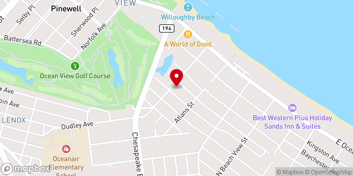 Map showing location of Missionary Full Gospel Church