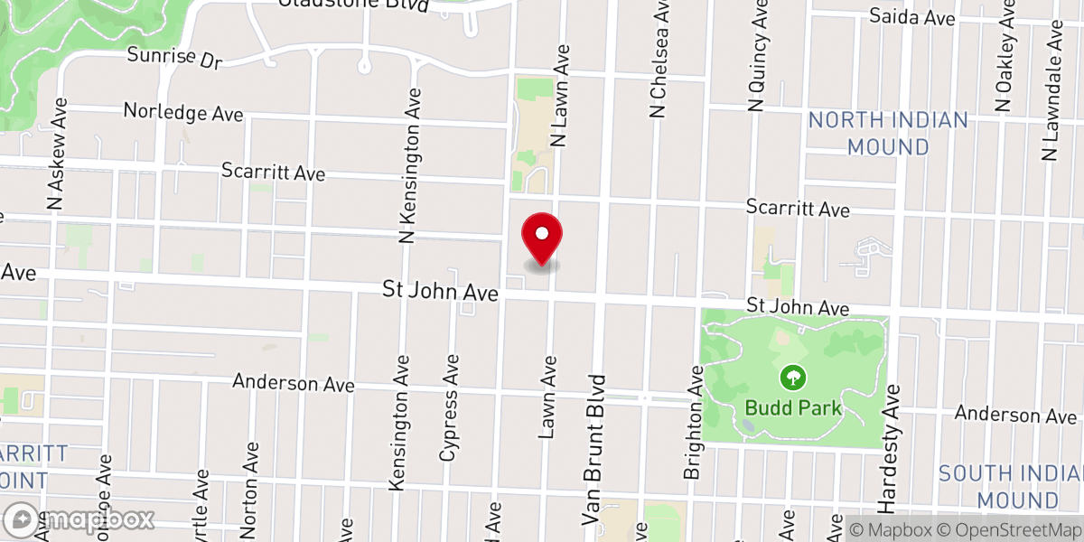 Map showing location of Alkahaf Community Center Inc