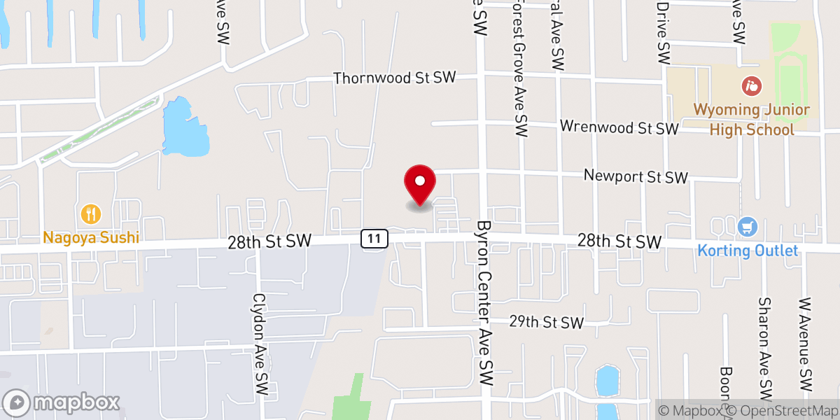 Map showing location of Relevant Church Grand Rapids