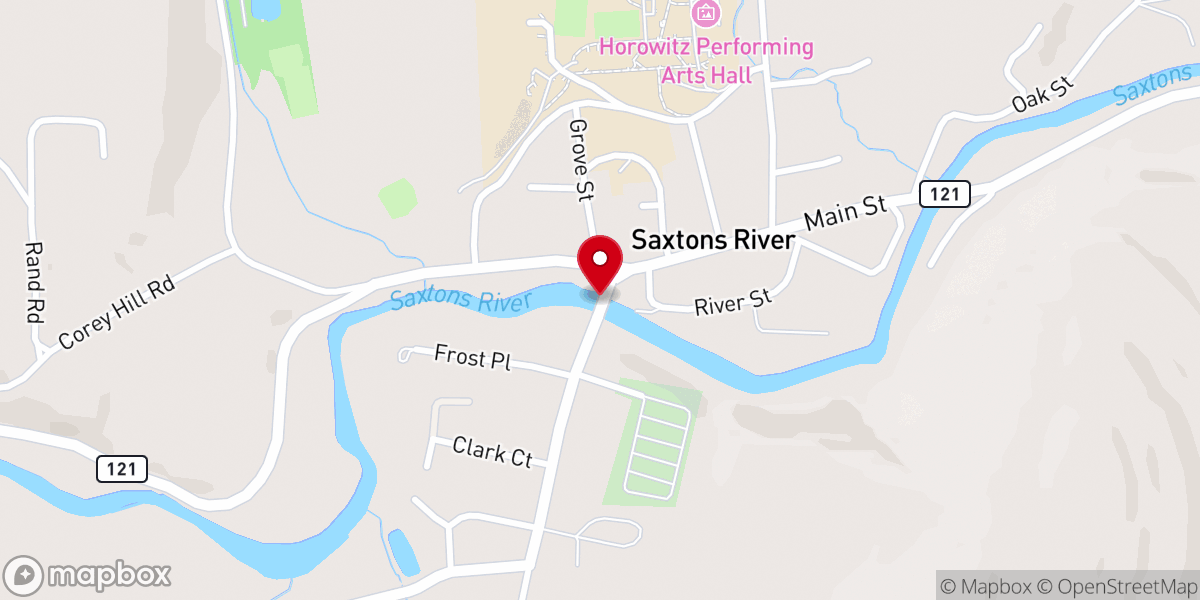 Map showing location of Saxtons River