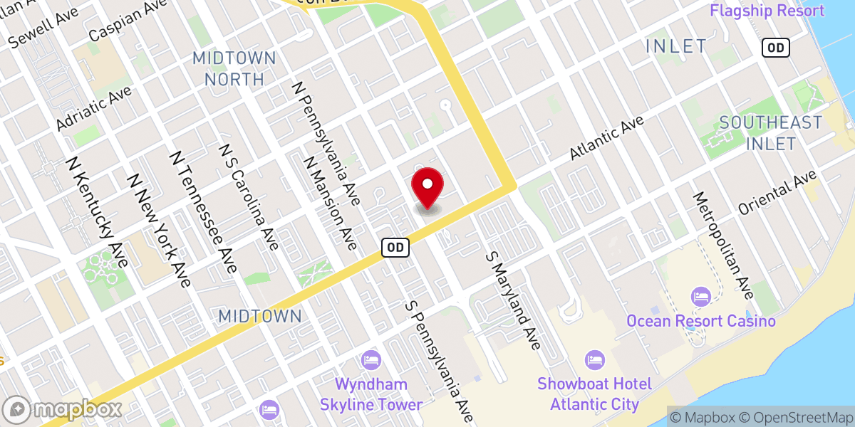 Map showing location of Calebs House Ministries Inc