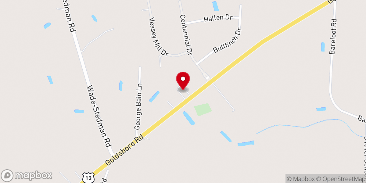 Map showing location of McMillan Church