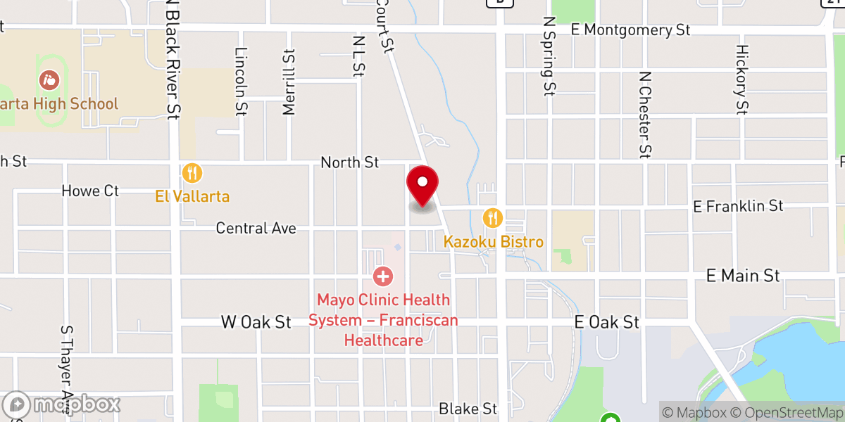 Map showing location of Sparta United Methodist Church