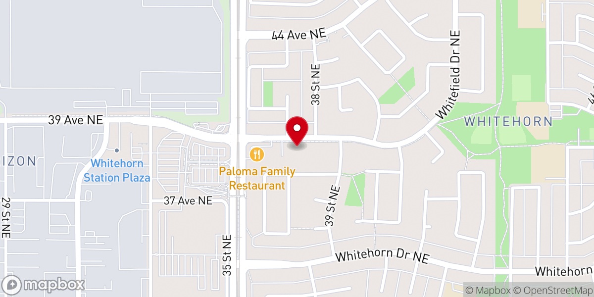 Map showing location of Calgary Vietnamese Baptist Church