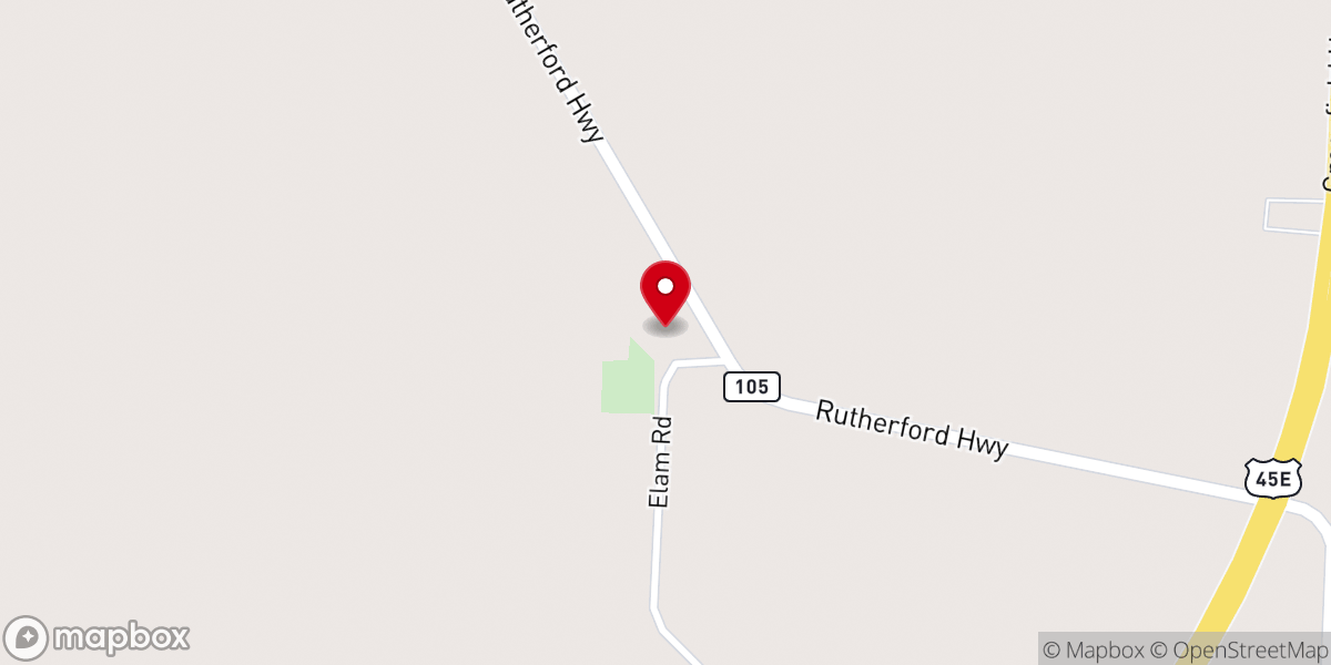 Map showing location of Locust Grove Church of Christ