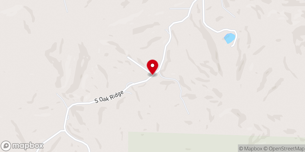 Map showing location of Oak Ride Apostolic Church