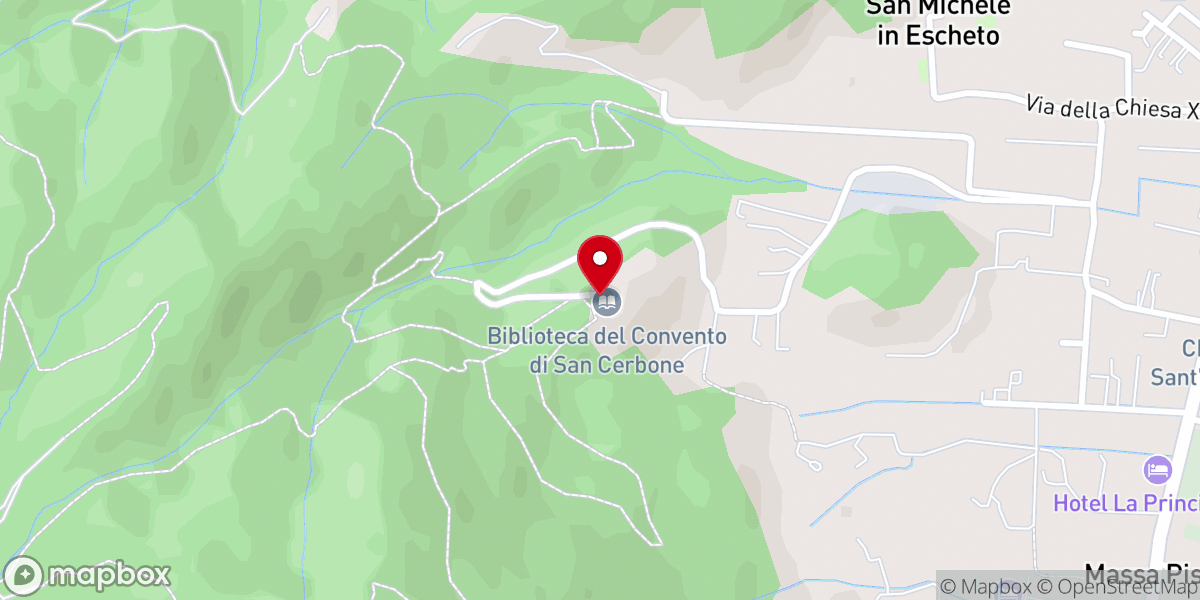 Map showing location of Convento S.Cerbone