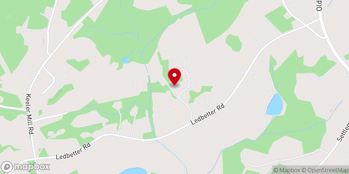 Map showing location of Pine Creek Baptist