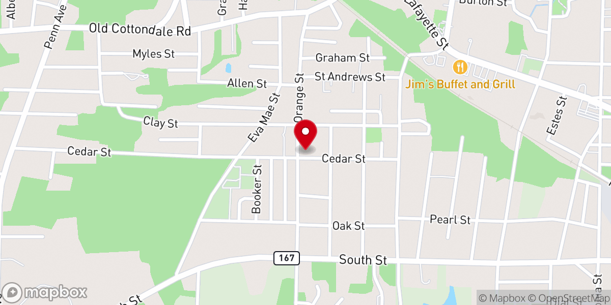 Map showing location of Trinity PowerHouse Church of God By Faith