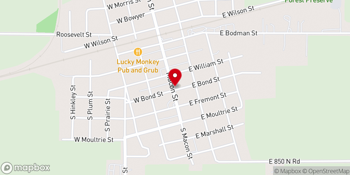 Map showing location of St Michael Catholic Church