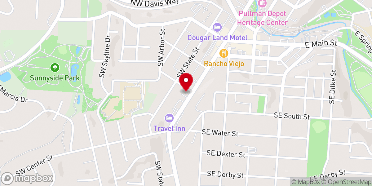 Map showing location of Harvest Christian Church