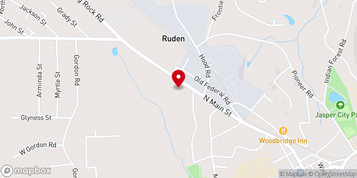 Map showing location of Revolution Church, Jasper Campus