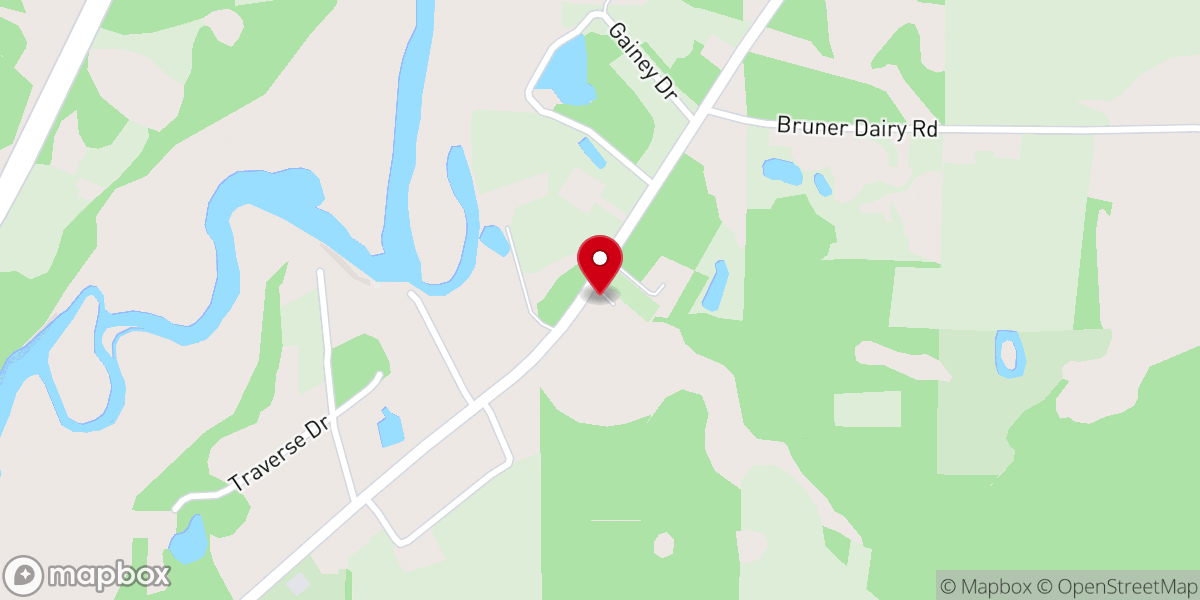Map showing location of Eastside Baptist Church of Vernon