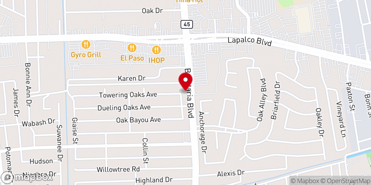 Map showing location of Korean Agape Baptist Church