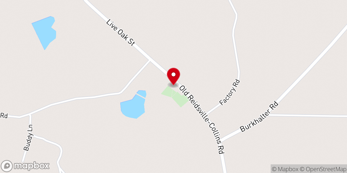 Map showing location of Rome Primitive Baptist Church