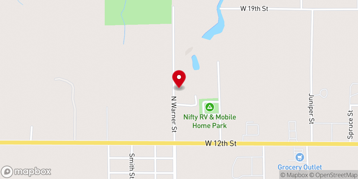 Map showing location of Church of Christ
