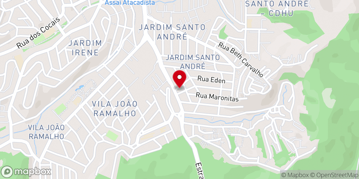 Map showing location of Igreja Pentecostal Deus é Amor - IPDA Cata Preta
