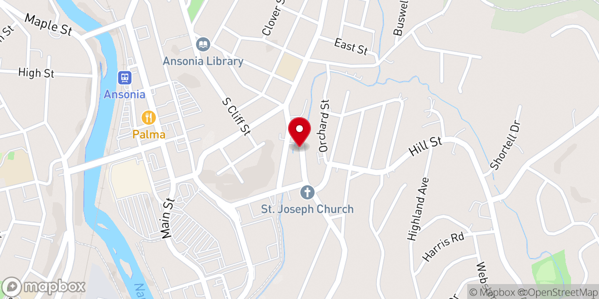 Map showing location of Ministerio De Dios Profético Del Viviente Que Te Ve Filial Connecticut