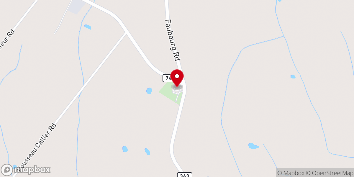 Map showing location of St Peter Catholic Church