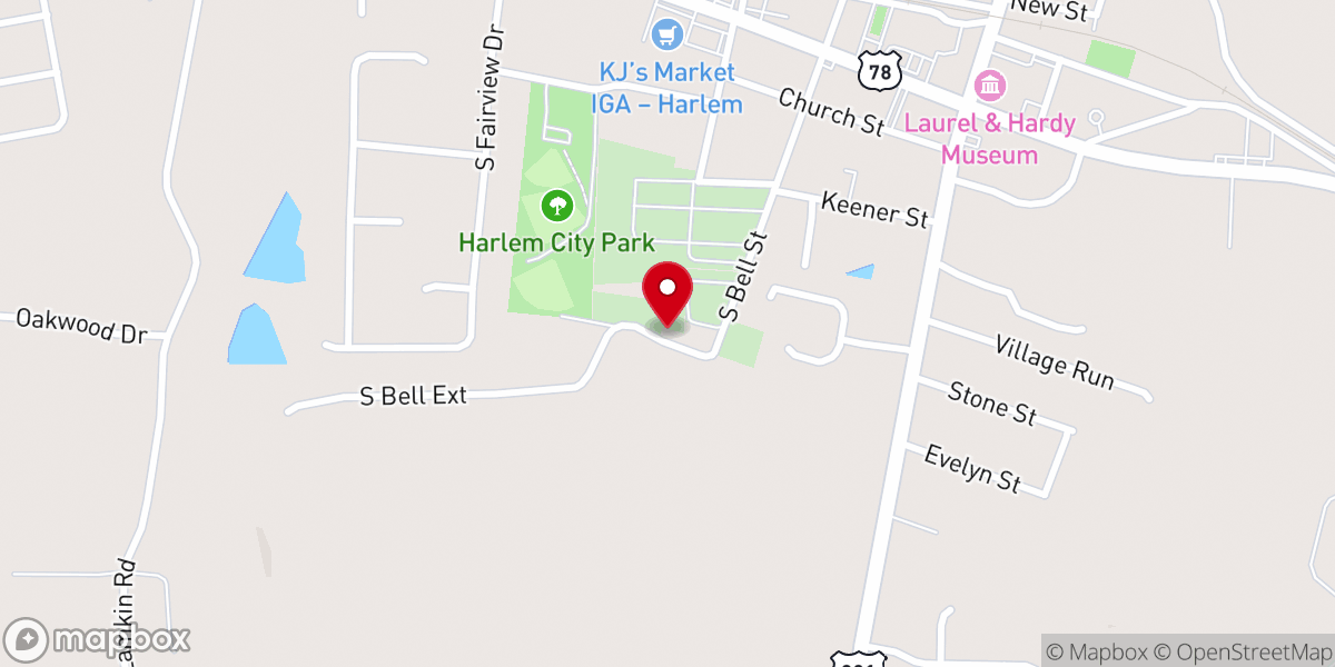 Map showing location of 2nd Mt. Moriah Baptist Church