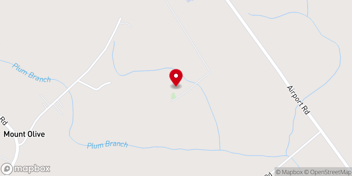 Map showing location of Kemp Church
