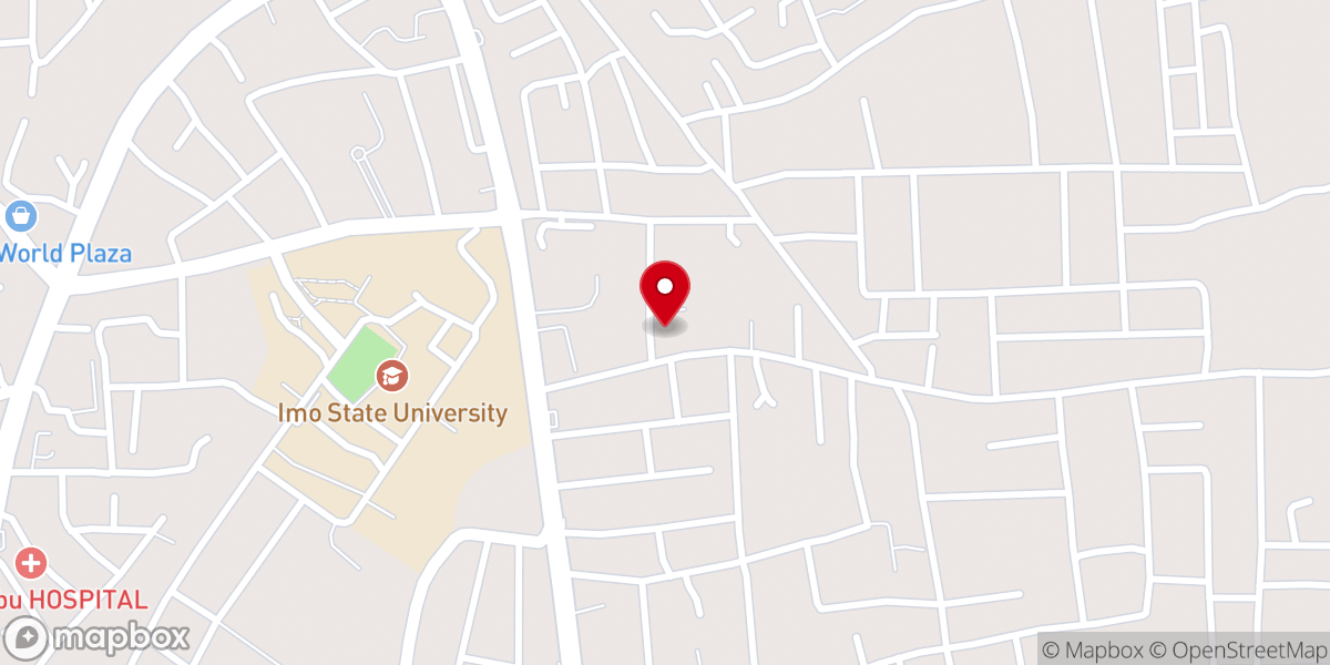 Map showing location of Living Faith Church (Winners Chapel Orji)