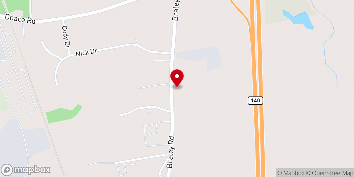Map showing location of Calvary Pentecostal Church