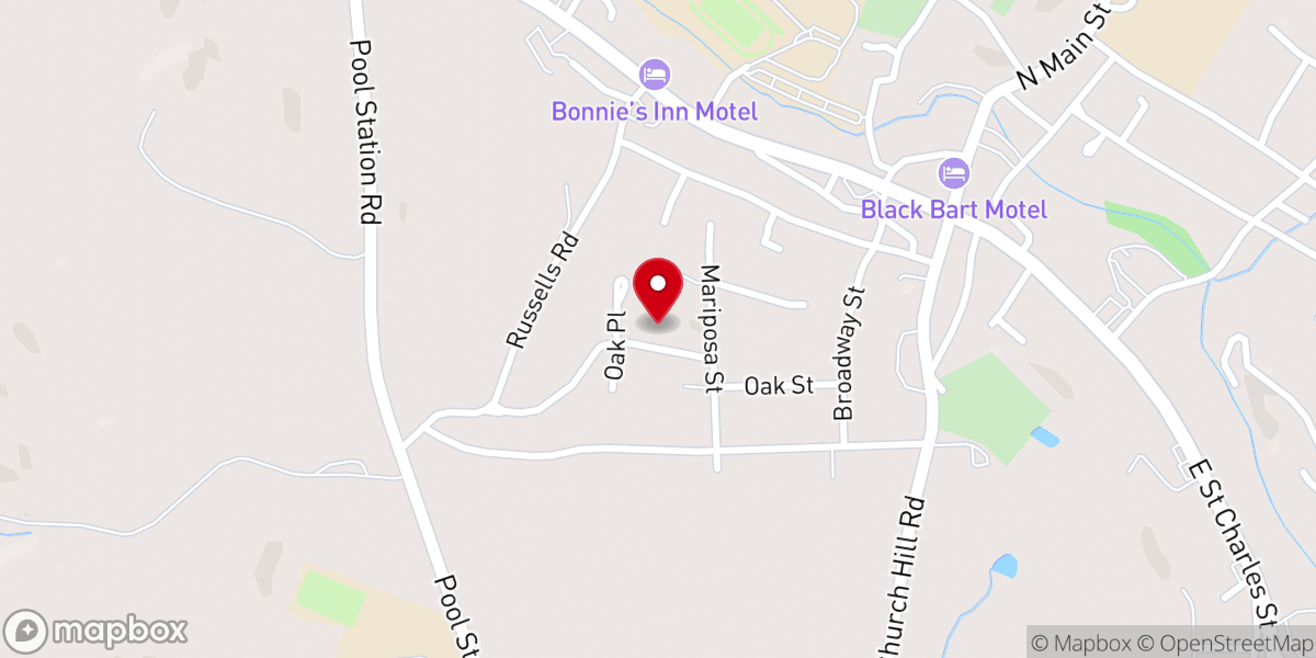 Map showing location of Saint Matthew's Episcopal Church