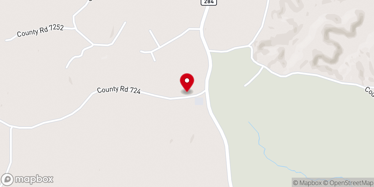 Map showing location of Newhope Baptist Church