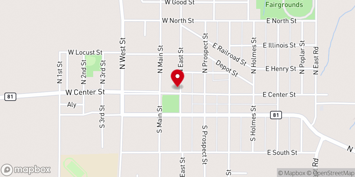 Map showing location of GROW Ministries, Inc.
