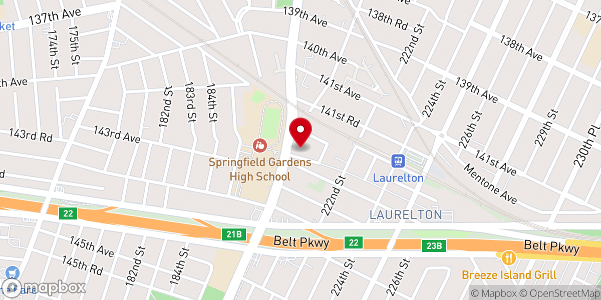 Map showing location of Glover Jr Trummer