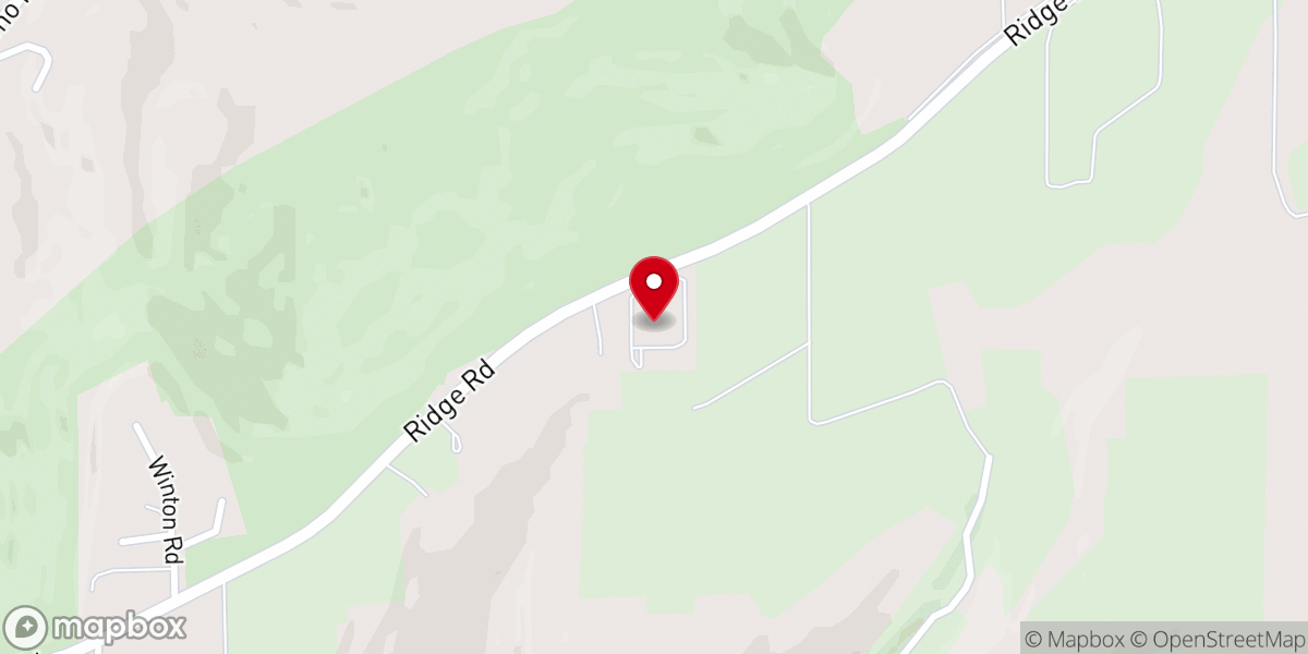 Map showing location of Sutter Creek Church of the Nazarene