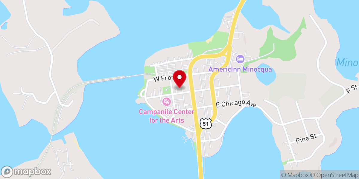 Map showing location of Christian Science Reading Room