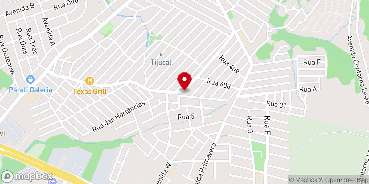 Map showing location of PRIMEIRA IGREJA BATISTA EM TIJUCAL